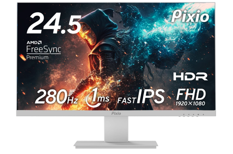 Pixio PX259 Prime White ゲーミングモニター